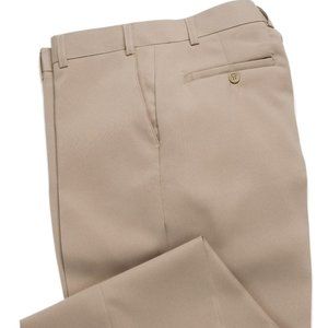 Haband NWT Mens Dress Pants, Flat Front, Beige 38